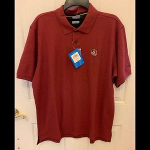 Red Columbia Florida State collared shirt